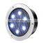 Stainless Stell underground lighting 8 leds ultra bright solar underground led light                        
                                                                                Supplier's Choice