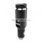 Dual Port Car Charger With Bluetooth Earbuds, Metal Car Charger