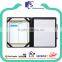 Travelling polyester fabric padfolio with pen holder