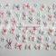 Valentines' day floral nail art stickers holiday rose flower custom nail art decals suppliers
