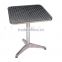 Stainless steel top aluminum table for outodor