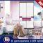 OEM acrylic bedroom wardrobe sliding door system designs prices