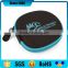 alibaba china eva hard wireless earphone case with blue zip