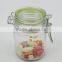 200ml Glass Spice Jar With Glass Locklid &Silicon Ring