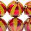 Top fashion different types Beautiful Gold painted patterns christmas plastic ball with good offer