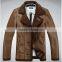 Fashion Mens winter warm genuine leather jacket