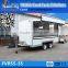 Big window and wheels commercial street food cooking trailer ,food van for sale