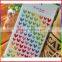heart/round dot/star deisgns colorful paper stickers