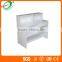 White UV Coated Table Exhibition MDF Painted Checkout Counter