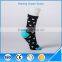 Breathable heart pattern black fancy lady sock