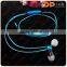 2016 cheap stylish headphones luminous earbuds free sample glowing zipper earphone