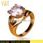 Jingli jewelry Gold Plated Diamond Wedding Ring (YJ-814)