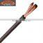 transparent brown pvc power cable copper clad aluminum fire resistant frosted cable 4GA