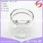 high transparency clear cheap glass candle jar or candle holder