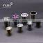 5/6 inch barrel shape clear crystal knob with zinc base