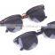 Tropical trending lens print true color transfer leopard half frame sunglasses for women