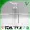 PET empty clear round 250ml plastic liquid soap bottle with flip top cap