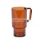 440ml AS clear plastic mug with mug