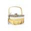 2014 Popular cheap wooden baskets with handle wholesale