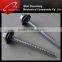zinc plated DIN7504K self drilling screws with rubber washer