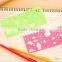 spirograph ruler drawing set plastic Graphics model ruler kids toys spirograph