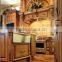 Bisini Traditional American Style Solid Wood Hand Carved Maple kitchen Cabinet
