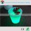 Manufacturer PE LED square flower pot/PE led bucket with remote control 16 mix changeable colors Die80*H80CM