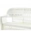 Indoor/Outdoor Gorgeous White Wicker Patio Love Seat Furniture
