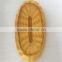 Beautiful oval PP plastic rattan basket for fruit