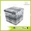 Strong and Sturdy Faux Leather Foldable Waterproof Tiger Skin Storage Stool