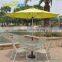 2.7m octagonal outdoor patio umbrella with plastic base