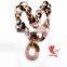 Eye-catching horn necklace, natural and lacquer finish, water buffalo horn
