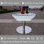 modern elegant led cocktail table with rechargeable battery