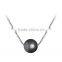 white pearl pendant necklace