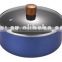 8pcs Wooden color bakelite handle pressed aluminum nonstick pots and pans
