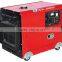 5KW silent diesel generator price, 186F engine diesel generator with wheel,diesel generator with america socket