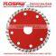 Segment dry cutting diamond saw blade for stone