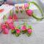 Cheap baby girls headwear set grosgrain ribbon bow hair accessories for kids
