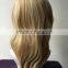 100% Japan's Hair Woman Wavy Blonde Synthetic Wig Long Big Wavy Hair Women Cosplay Party Costume Wig