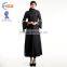 Zakiyyah E010 Muslim dress latest designs with lace trim colored abayas with long mandarin sleeve indonesia pathani kurta image