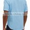 Subtle texture pure color embroidery shirt design with oversized option