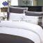 Wholesale 4pcs embroidered bed linen 100% cotton white bedding set hotel bed sheet set