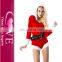 Long Sleeve Santa Hooded Costume Christmas Sexy Fantasy Costume