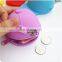 High quality customize logo baseball shape silicone coin wallet for decoration