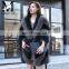 Latest Design Elegant Luxury Genuine Fox Fur Coat for Women Costume Fur Coat