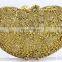 gold color beaded purse fashion evening clutch bag evening handbag for party