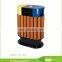garden wood standard size for outdoor dustbin,wooden waste bin