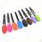 8 Inch Environmental Stainless Steel Silicone Kitchen Cooking BBQ Tongs Random Color