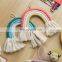 New launching macrame art children home decoration cotton rope hand made rainbow wall hanging