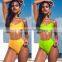 2 Piece Sexy Swimsuit Bikinis 2019 Mujer Swimwear Women High Waisted Bathing Suits Monokini Bandage Bikini Biquinis Feminino